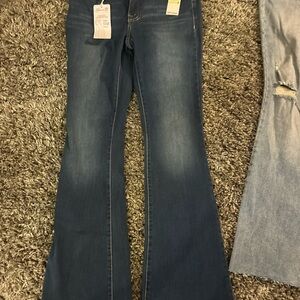 Seven7 Dark Blue Flare Jeans
